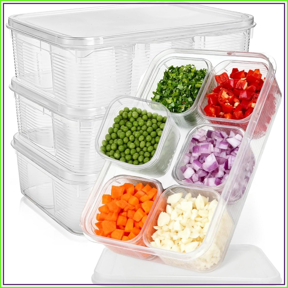Meal Prep Veggie - 28피스 냉장고 정리 세트(24개 분리형 수납함
