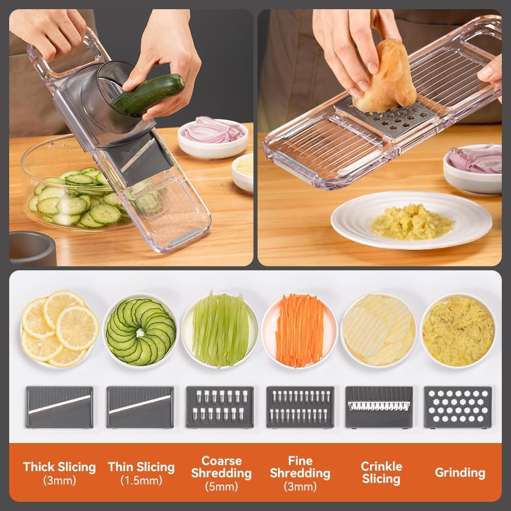 LMETJMA 6 in 1 다기능 만돌린 슬라이서 핸드 - Mandoline Slicer Guard 리뷰 및 가격