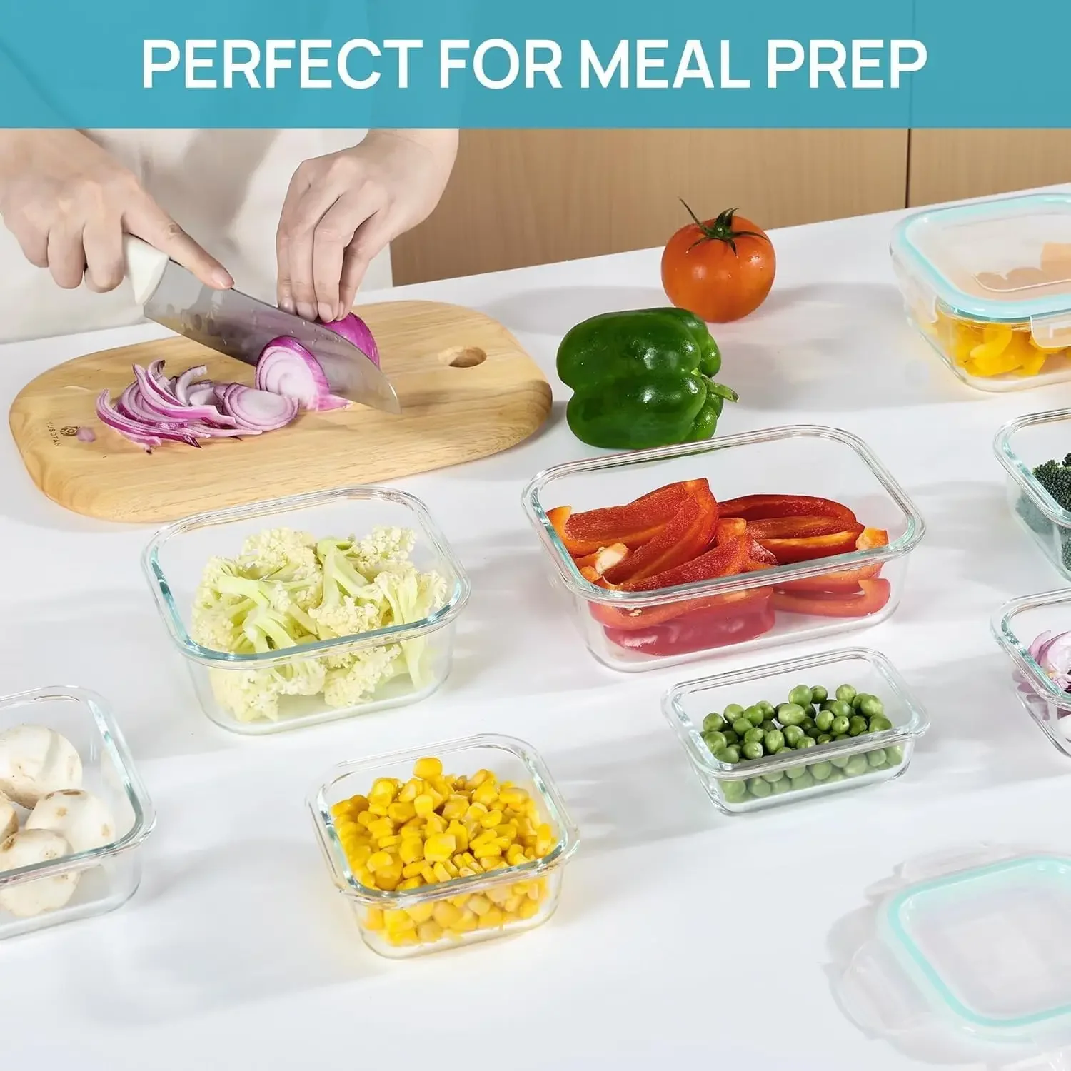 성인용 유리 도시락, 뚜껑이 있는 식품 보관 용기, 전 - Meal Prep Rezepte 리뷰 및 가격